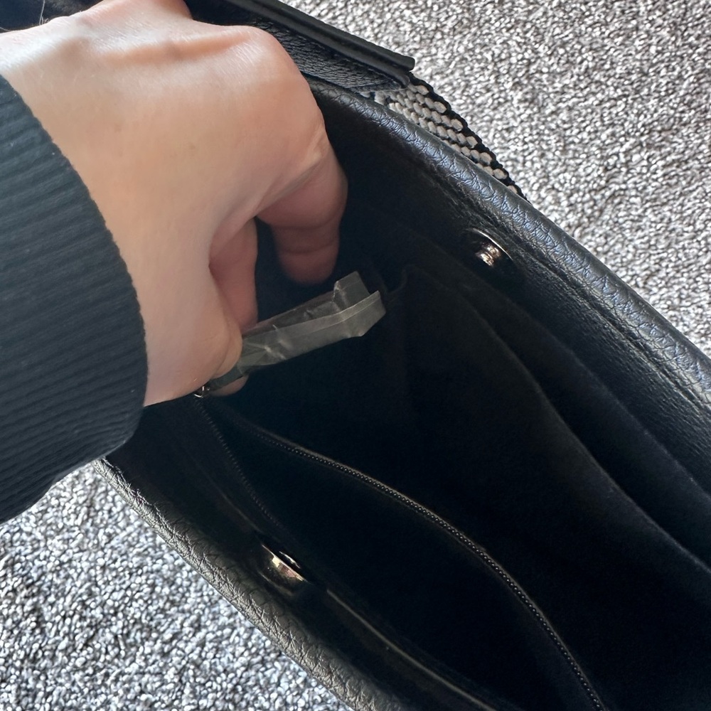 RAE DUNN Bag with Patterned Strap - image 7